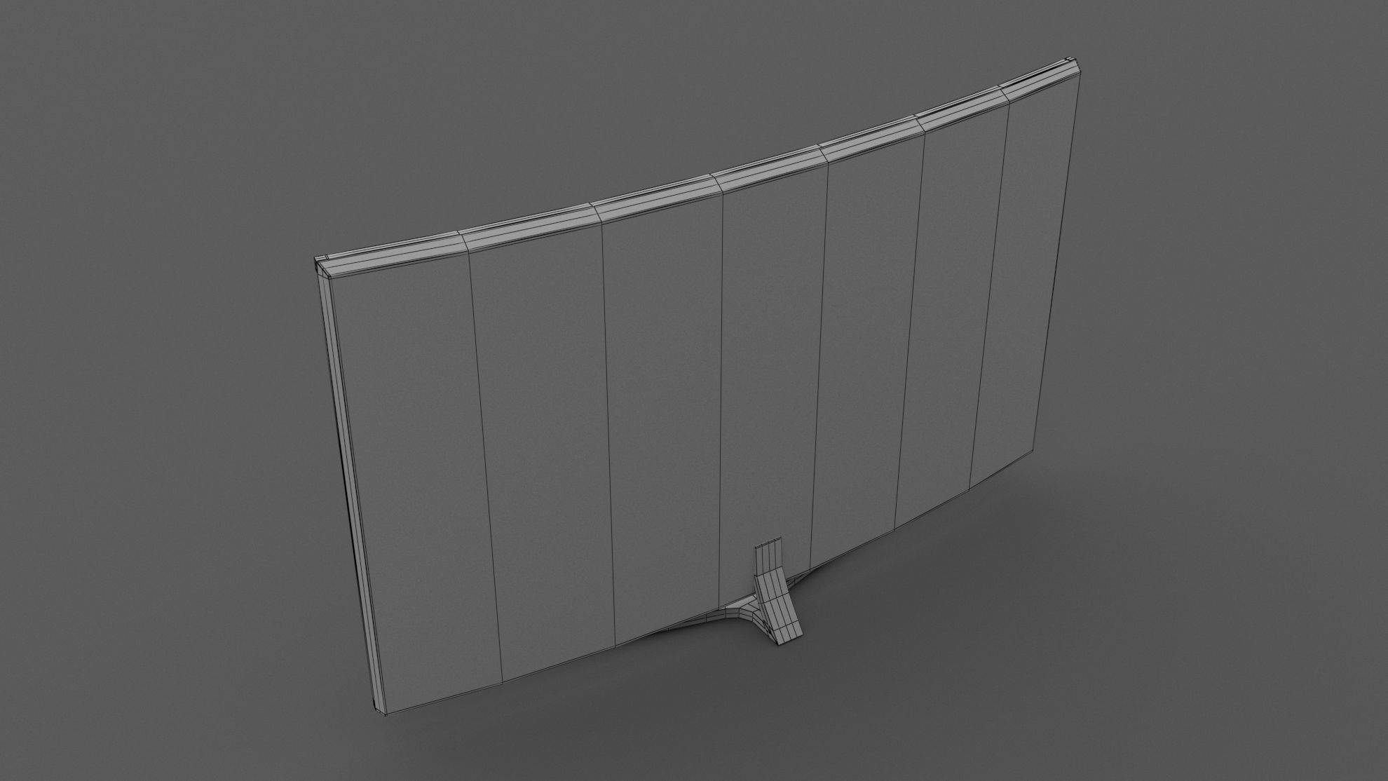 Samsung 4K Smart TV Low-poly 3D model_7