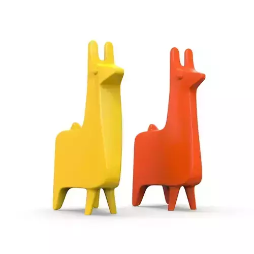 alpaca wooden llama