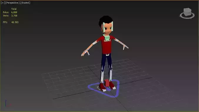 Character Game Model Low-poly 3D model