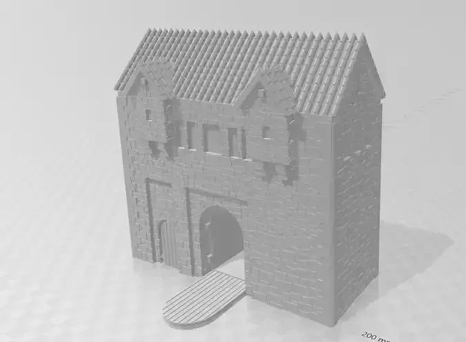 Medieval Gate for wargaming