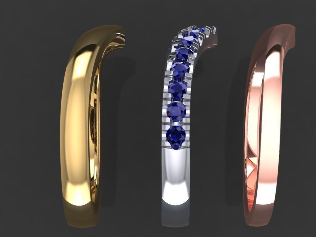 Ring - 3 check marks 3in1 3D print model_4