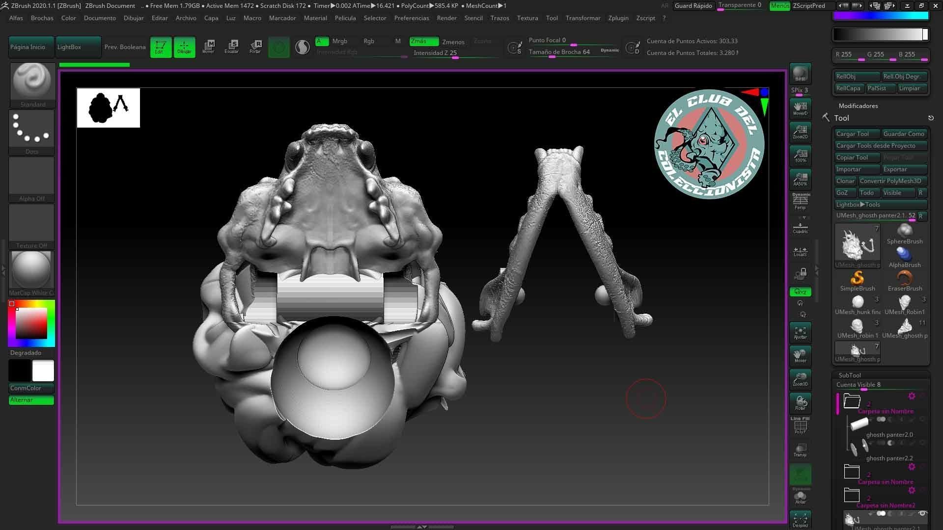 Ghost panter  3D print model_2