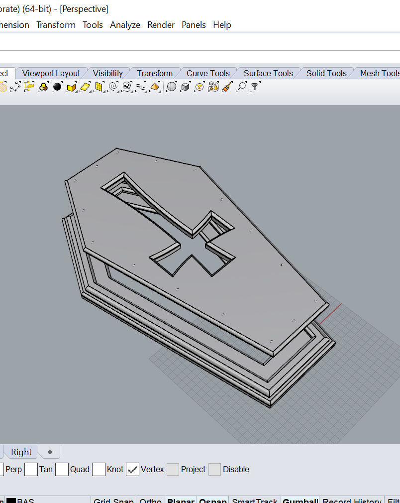 Halloween - Cerceuil 3D model_9