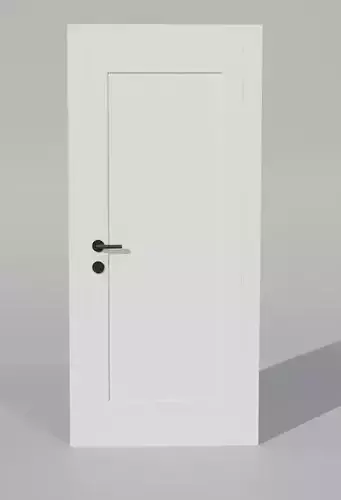 Simple door Free 3D model