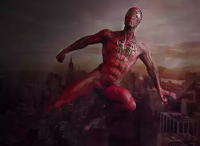 Spiderman statue 3D figure for cheap and Print Ready