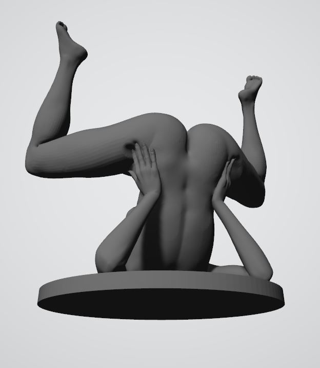 STRETCH9 - nude yoga 3D print model_2