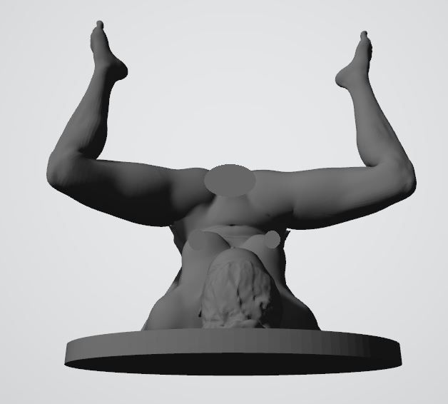 STRETCH9 - nude yoga 3D print model_3