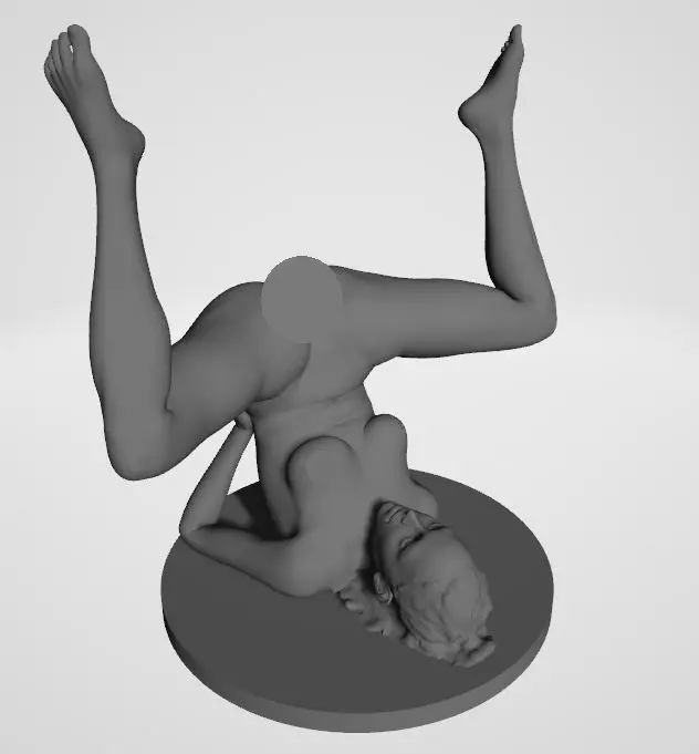 STRETCH9 - nude yoga 3D print model_0