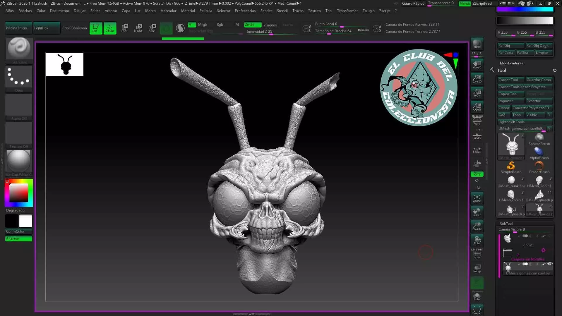 Gomez Zombie 3D print model