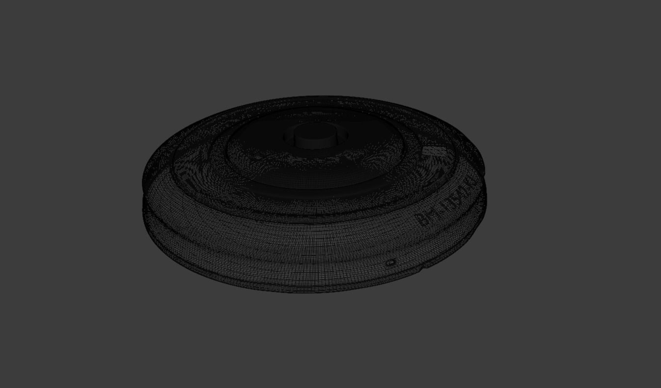 Rusty antipersonnel mine 3D model_4