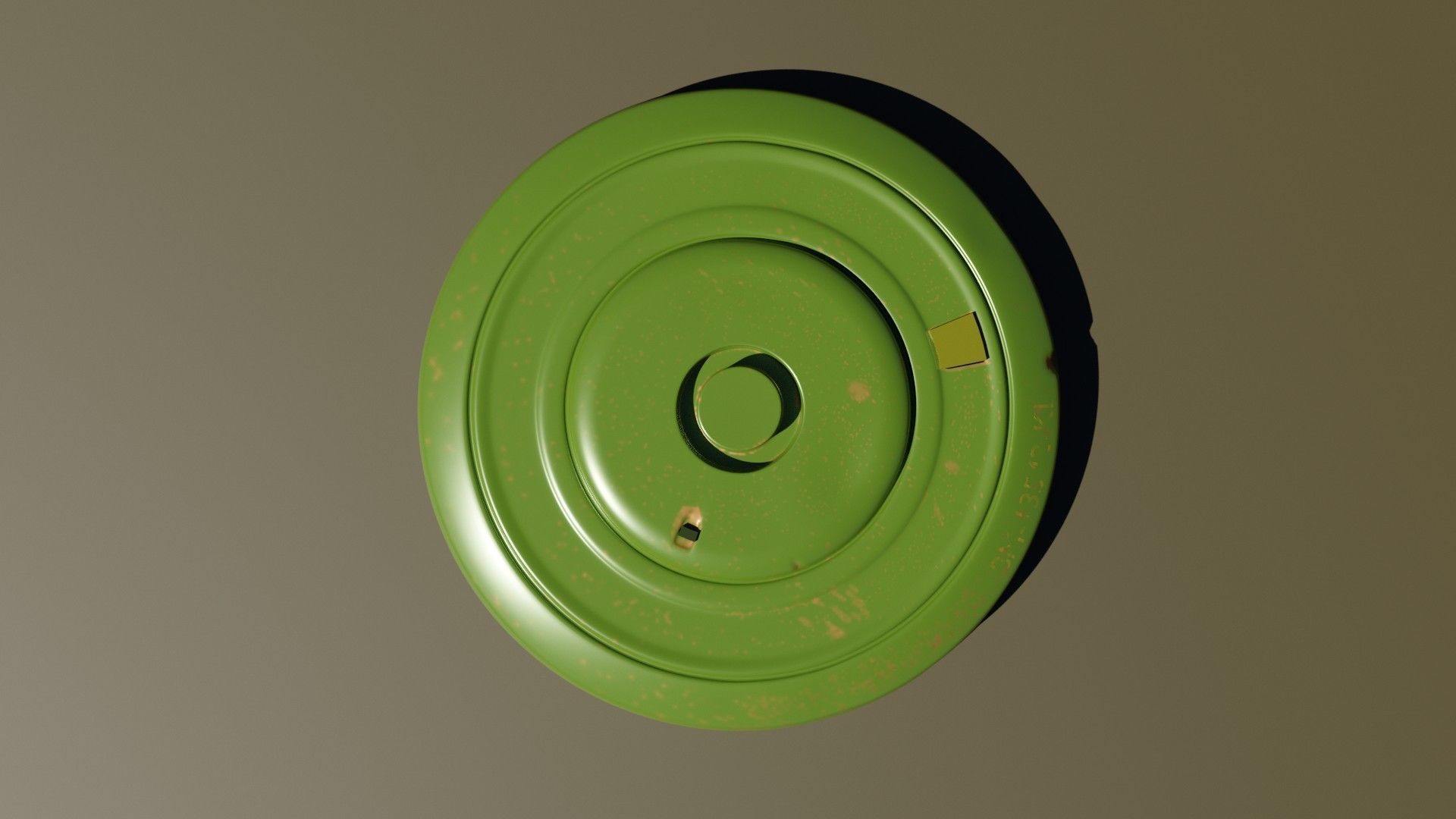 Rusty antipersonnel mine 3D model_1