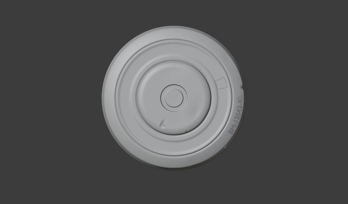 Rusty antipersonnel mine 3D model_3