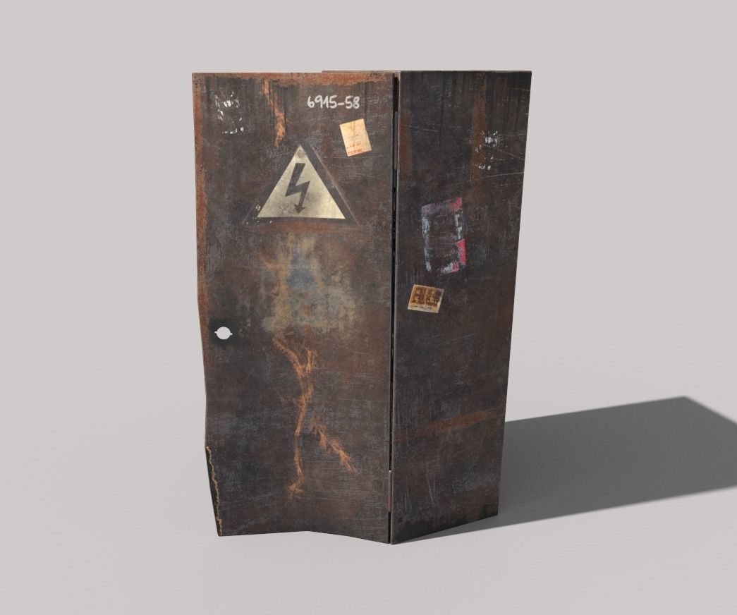 Old Fuse Box 3D model_6