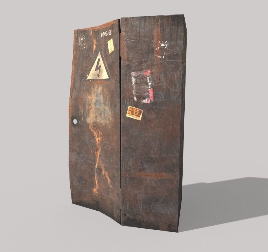 Old Fuse Box 3D model_7