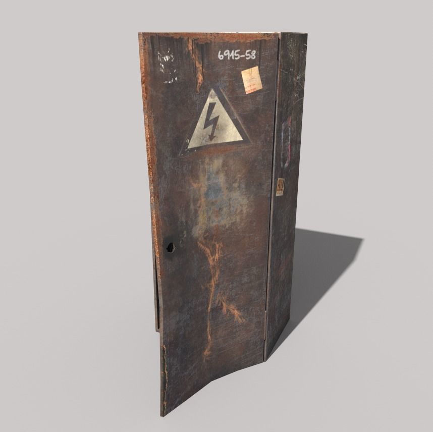 Old Fuse Box 3D model_5
