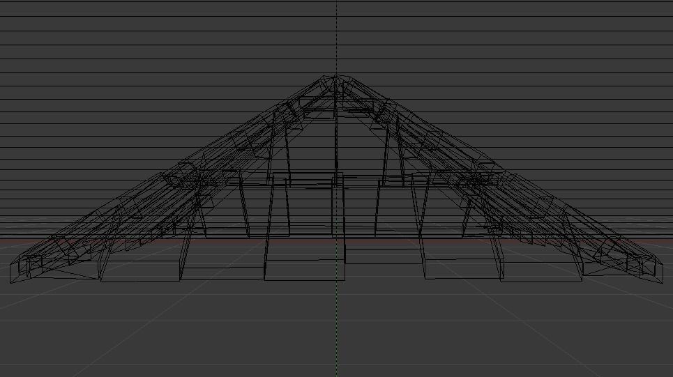 Brick Roof Low-poly 3D model_12