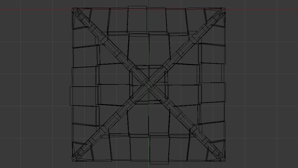 Brick Roof Low-poly 3D model_14