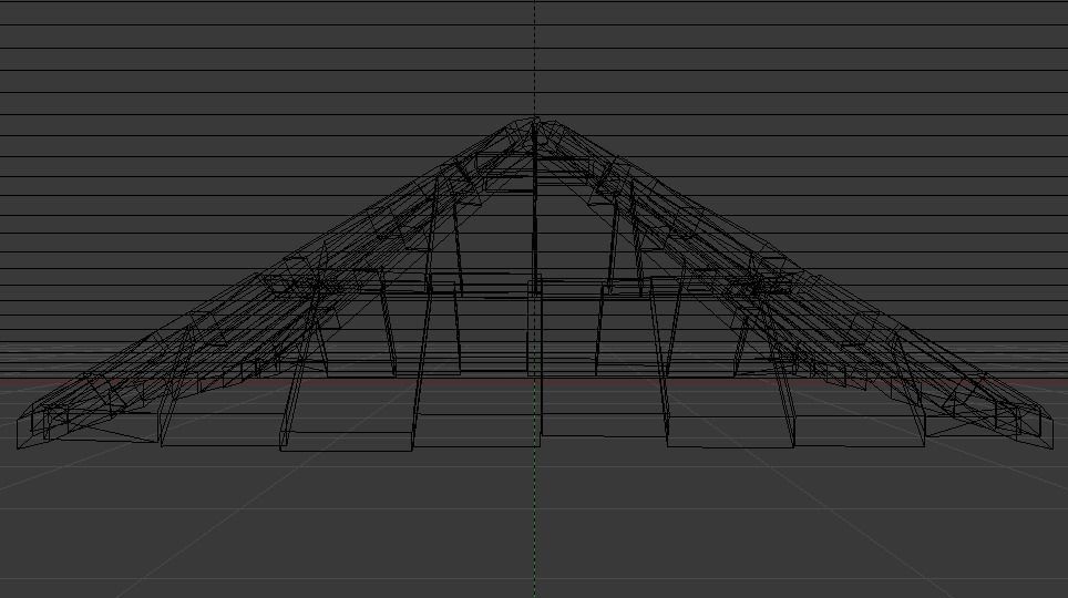 Brick Roof Low-poly 3D model_13