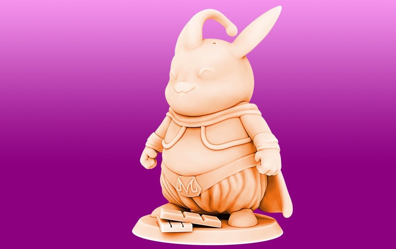 Pikachu Cosplay Majin Boo 3D print model_2