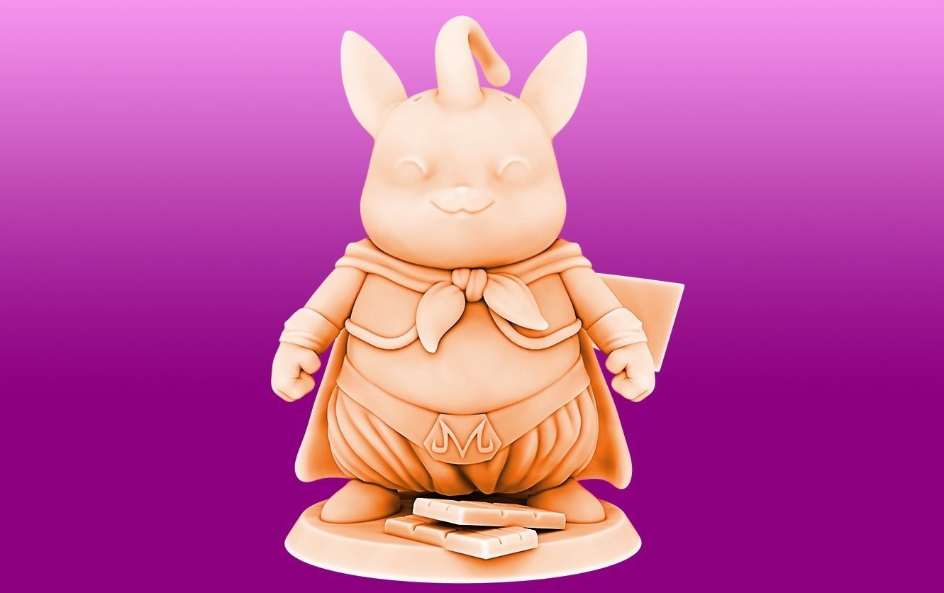 Pikachu Cosplay Majin Boo 3D print model_1