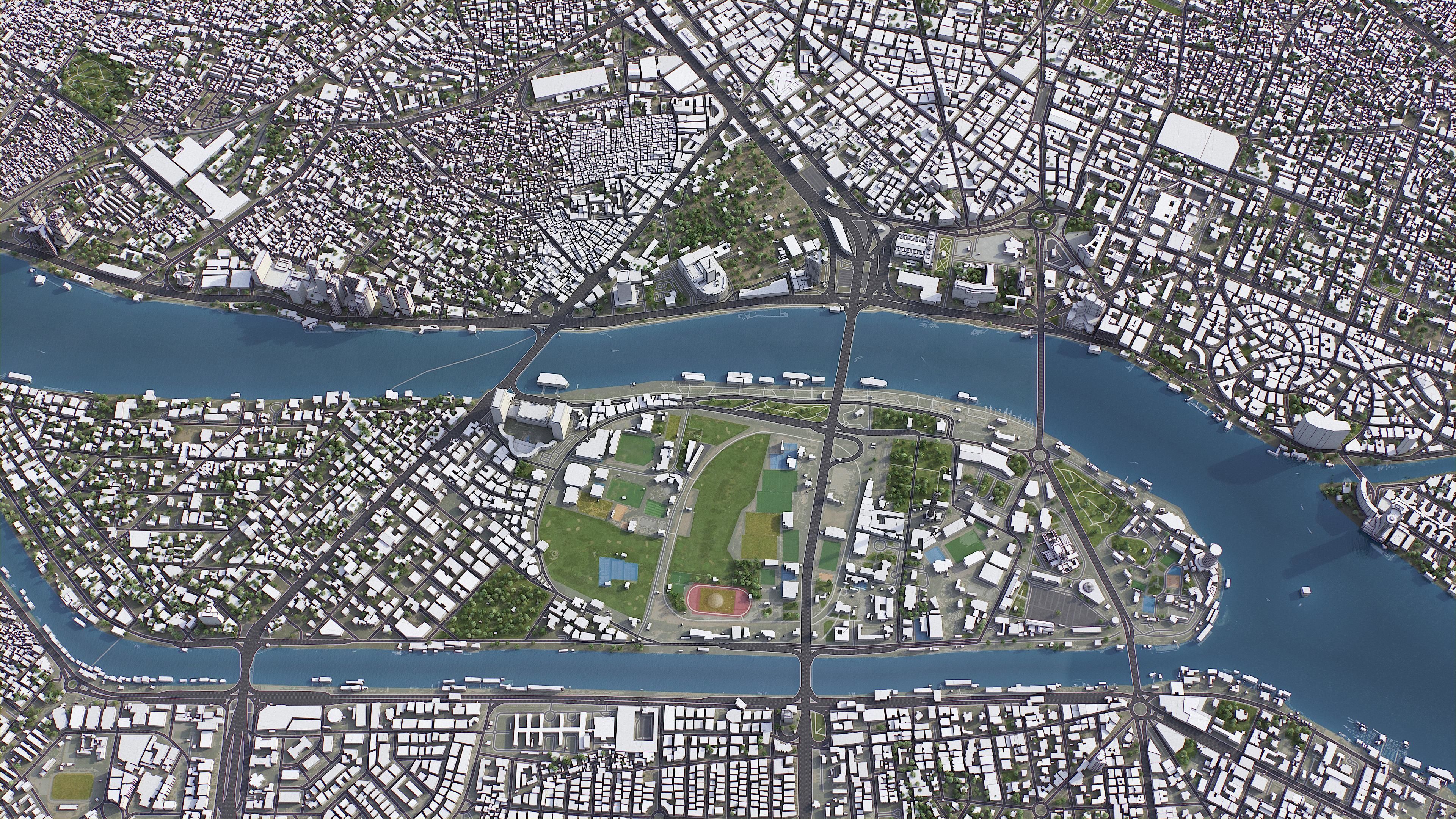 Cairo Low-poly 3D model_3