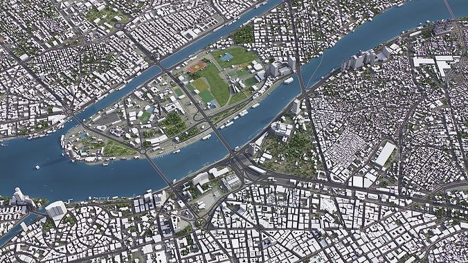 Cairo Low-poly 3D model 6