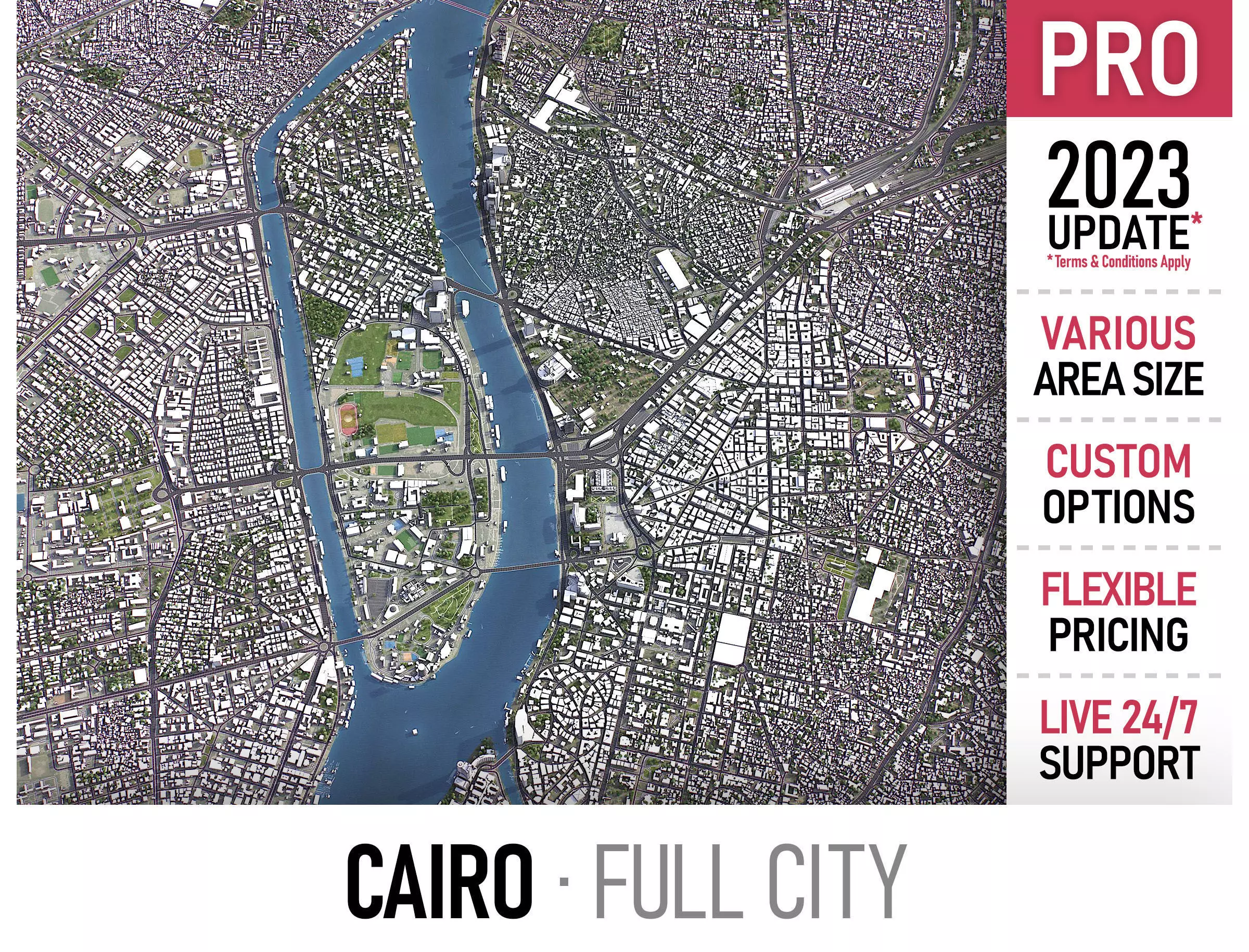 Cairo Low-poly 3D model_0