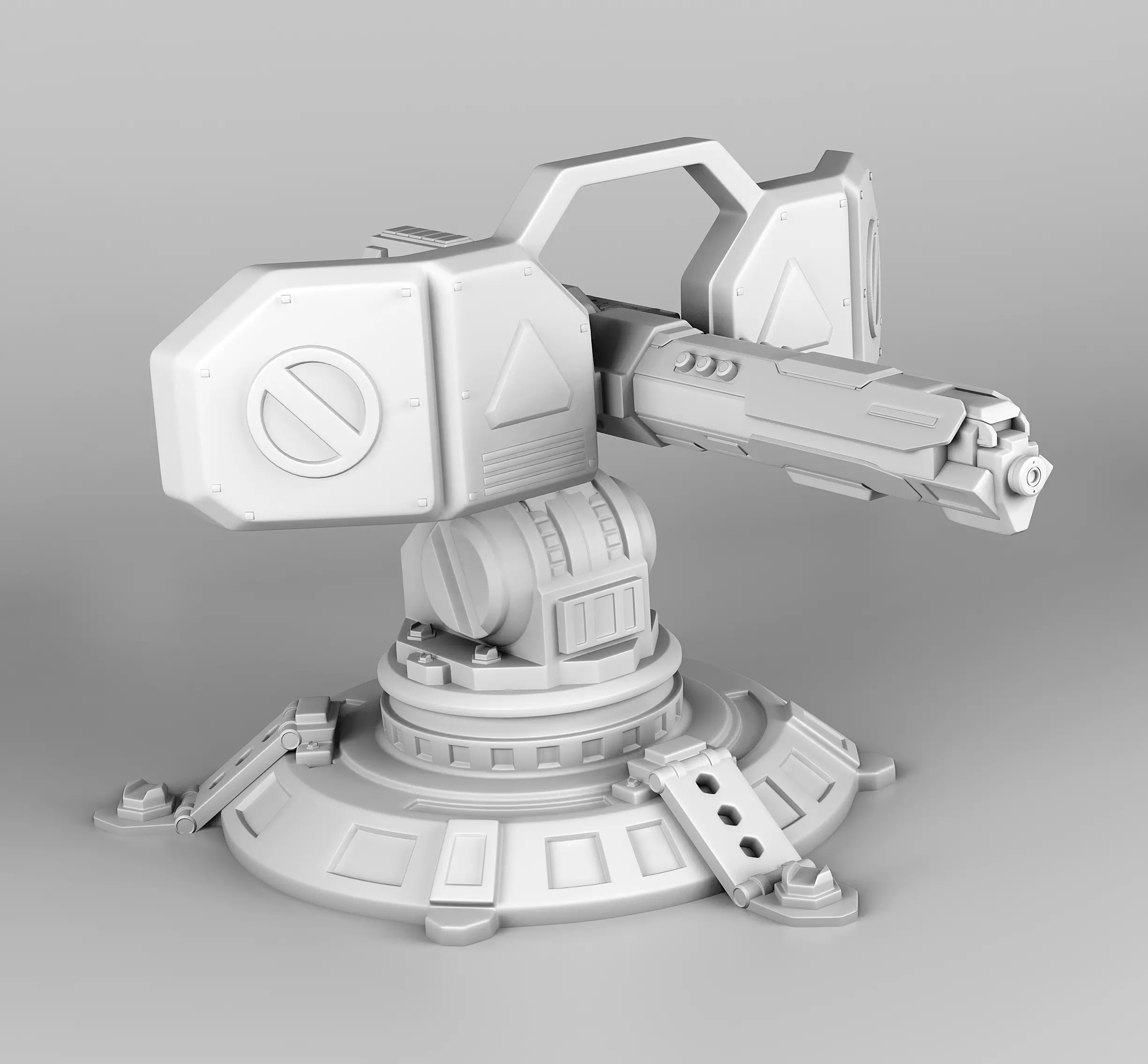 Turret-2 robot 3D print model_0