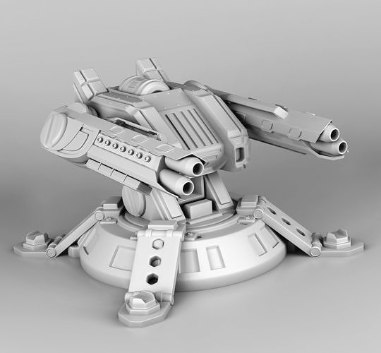 Turret-3 robot 3D print model