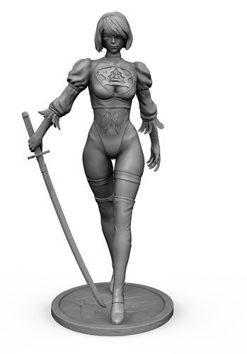 B2  Nier Automata 3d Print model 3D print model
