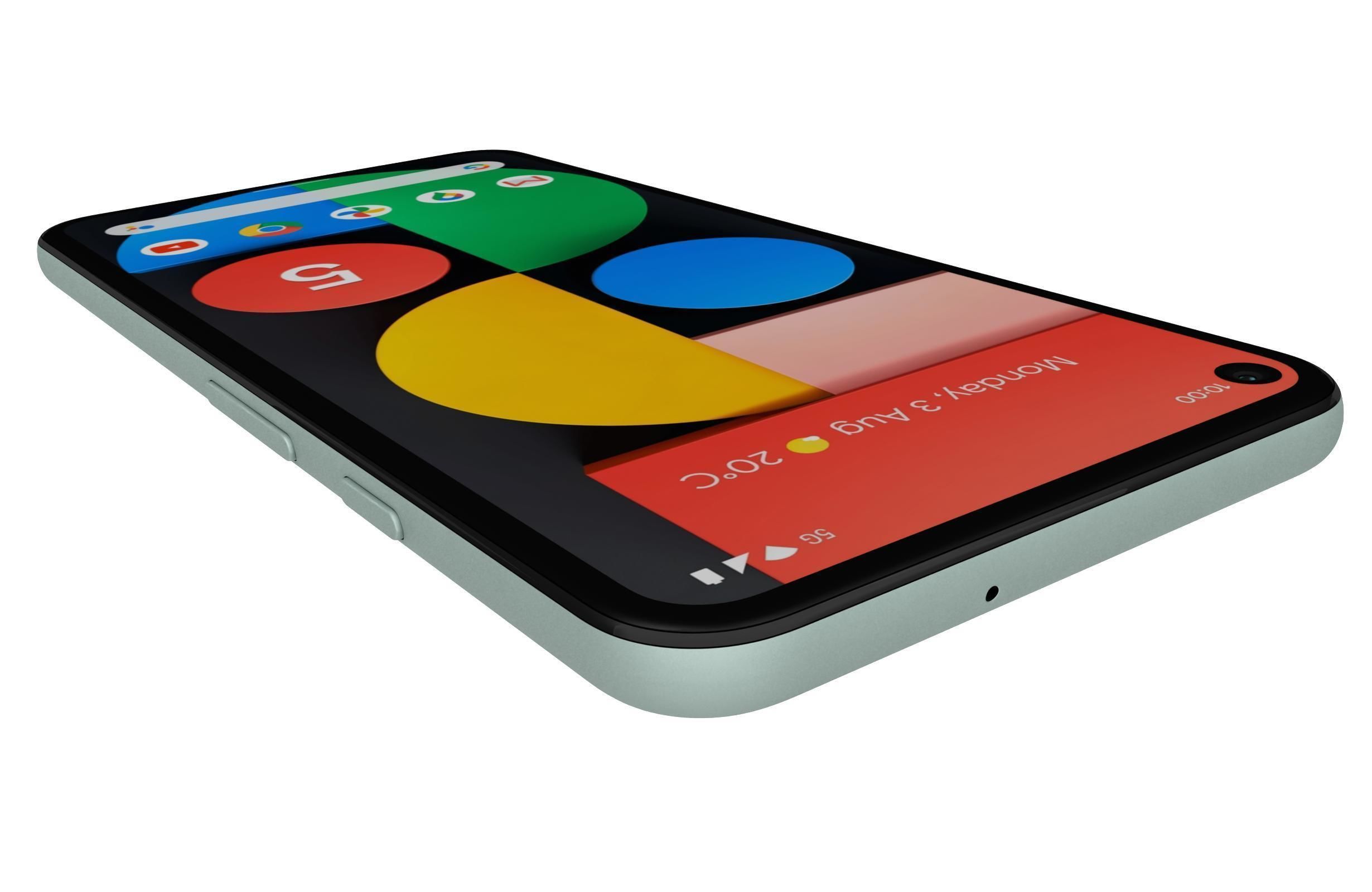 Google Pixel 5 Sorta Sage 3D model_13