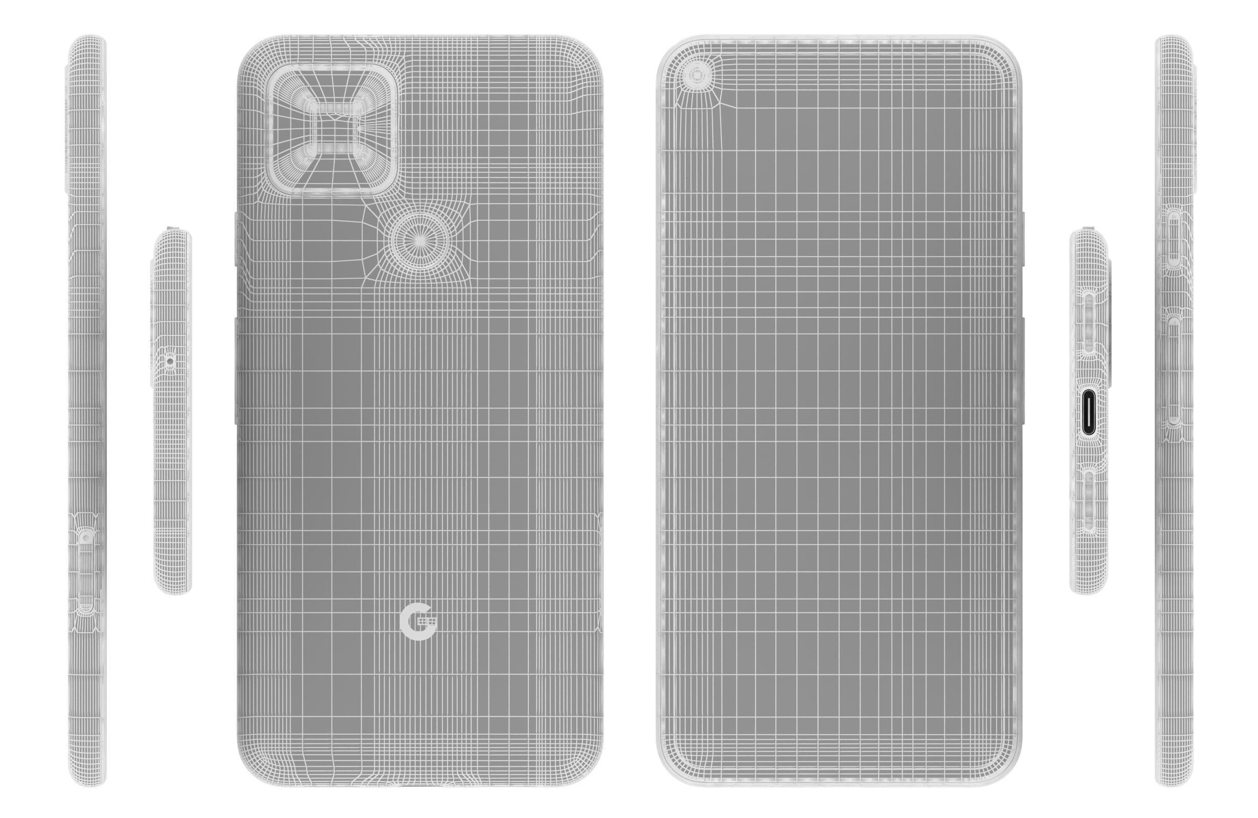 Google Pixel 5 Sorta Sage 3D model_17