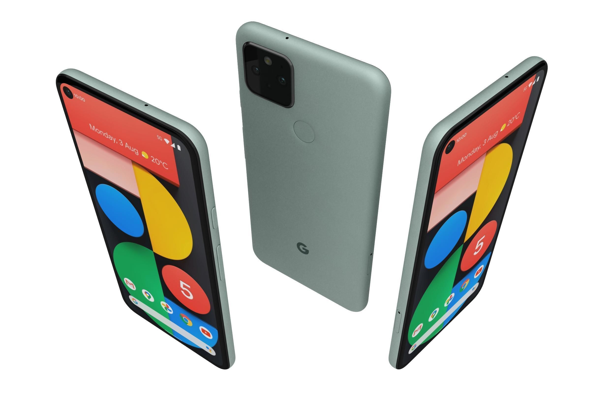 Google Pixel 5 Sorta Sage 3D model_1