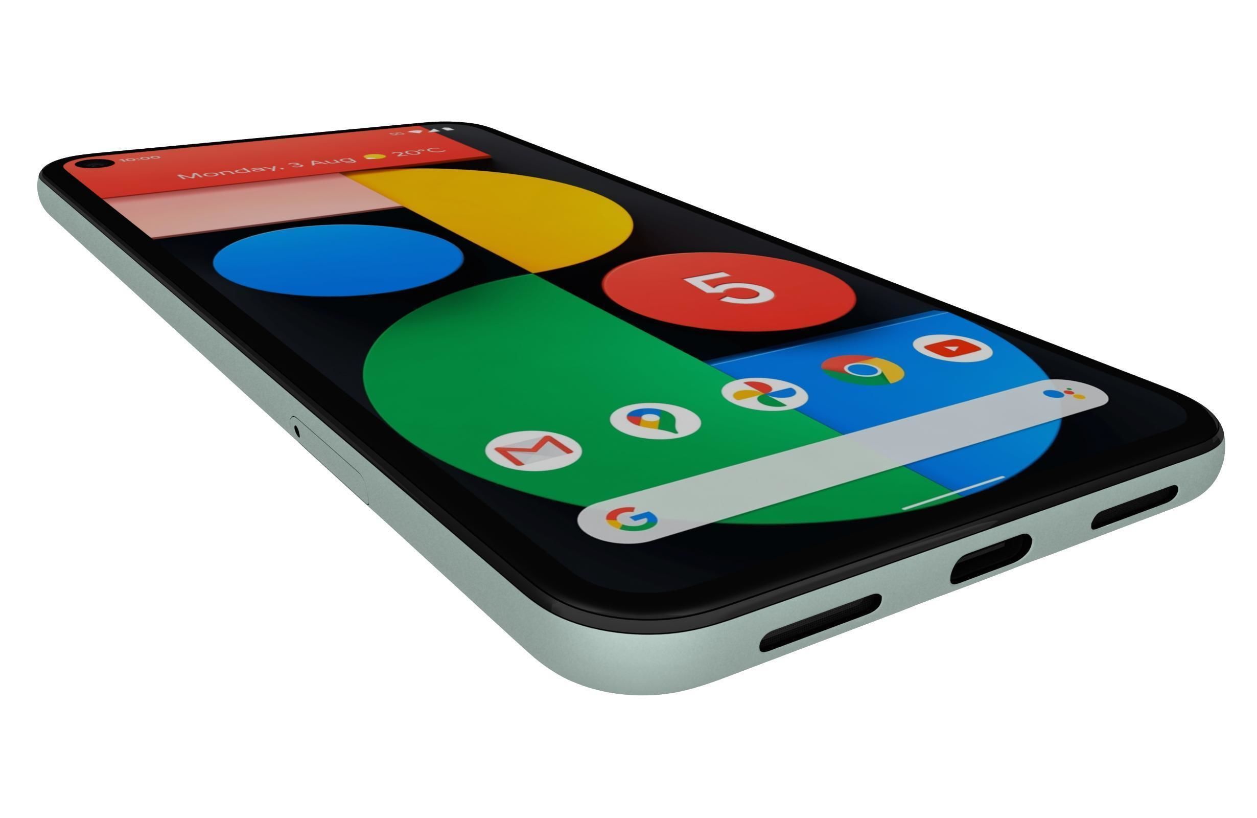 Google Pixel 5 Sorta Sage 3D model_12
