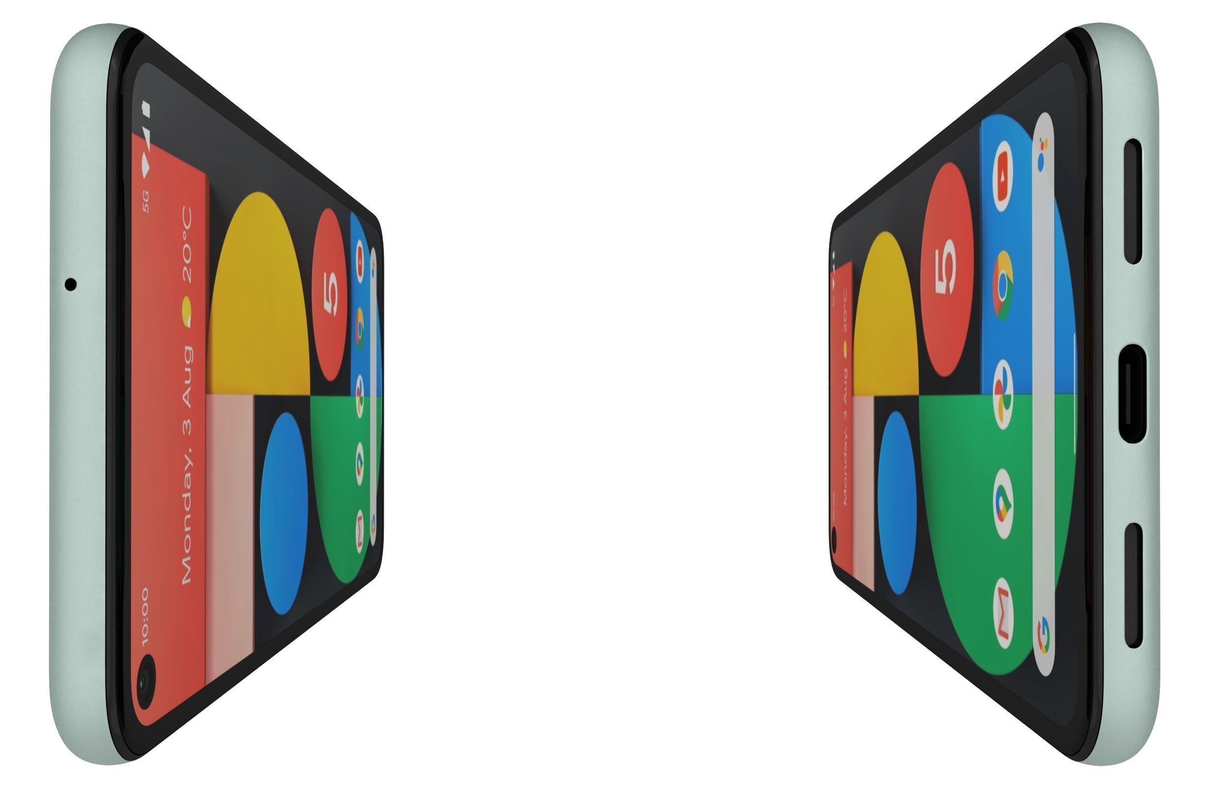 Google Pixel 5 Sorta Sage 3D model_6