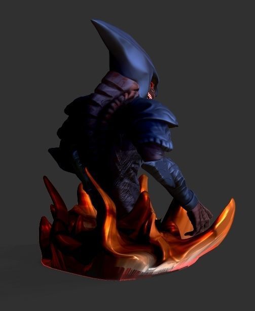 The flame demon in the depths of hell 3D print model_5