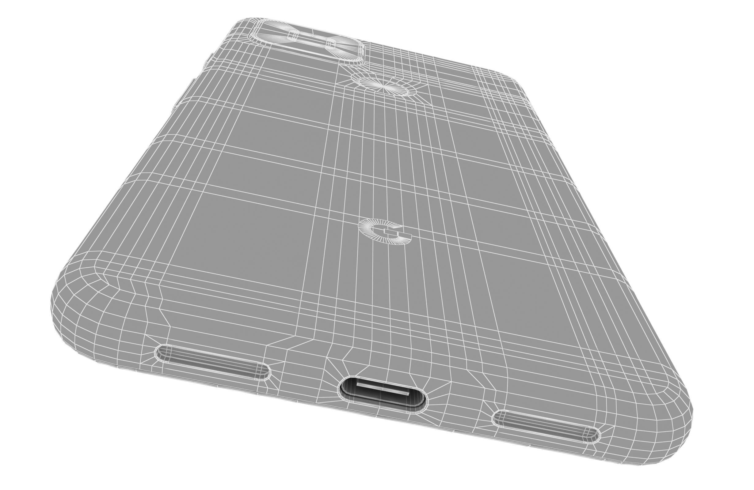 Google Pixel 5 Just Black And Sorta Sage 3D model_28