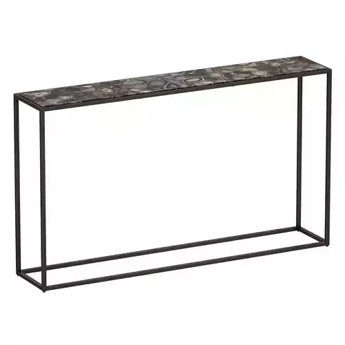 Mix Agate Metal Frame Console Table Crate and Barrel