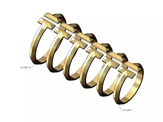 Double T replica band 3D print model