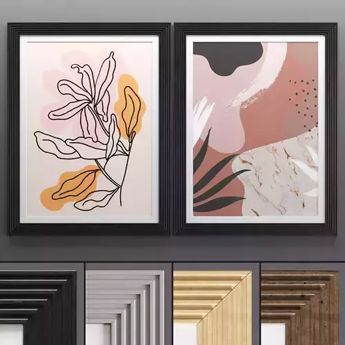 Art Frame 676 Low-poly 3D model