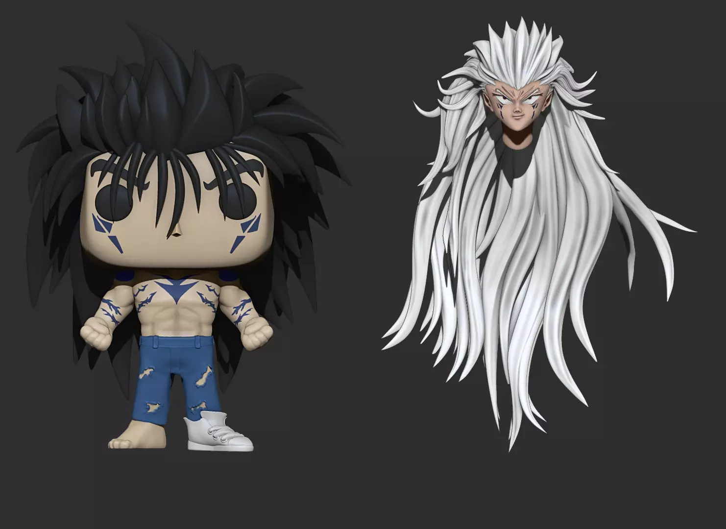 Yuzuke Funko And Head - Demon Form 3D print model_0