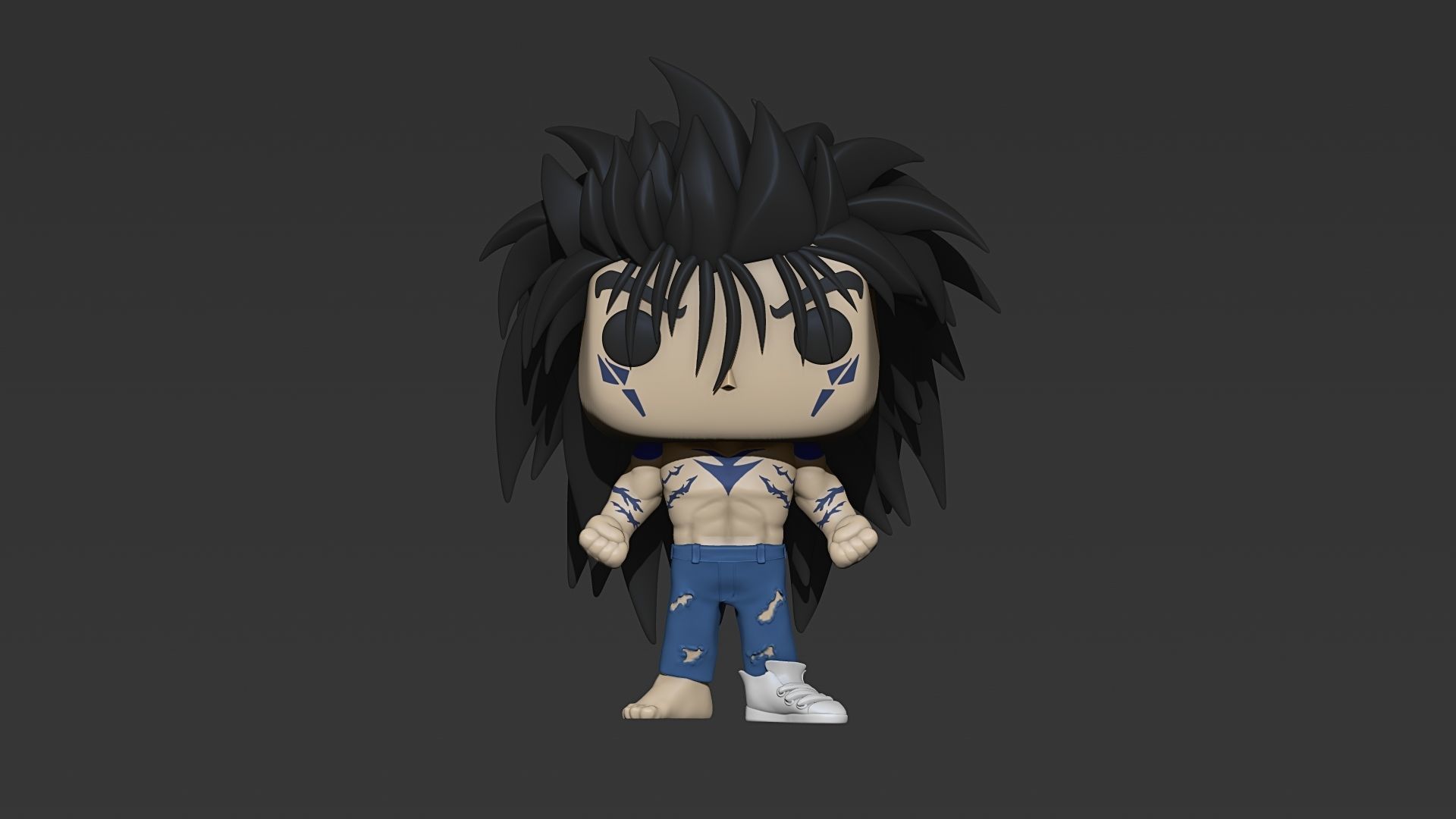 Yuzuke Funko And Head - Demon Form 3D print model_3