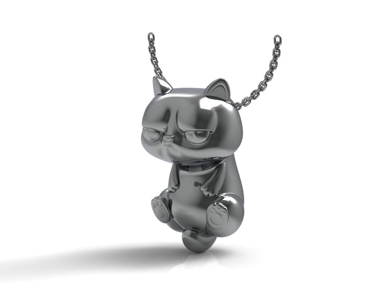 Pendant CAT N - 252 3D print model_2