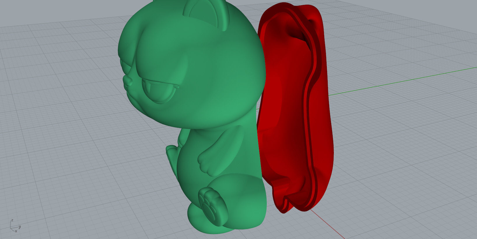 Pendant CAT N - 252 3D print model_12