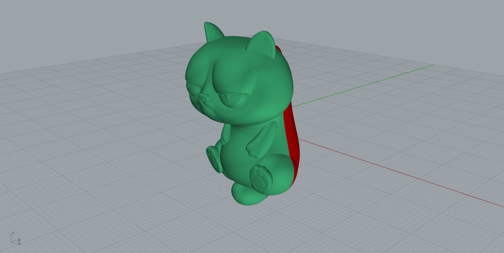 Pendant CAT N - 252 3D print model_10