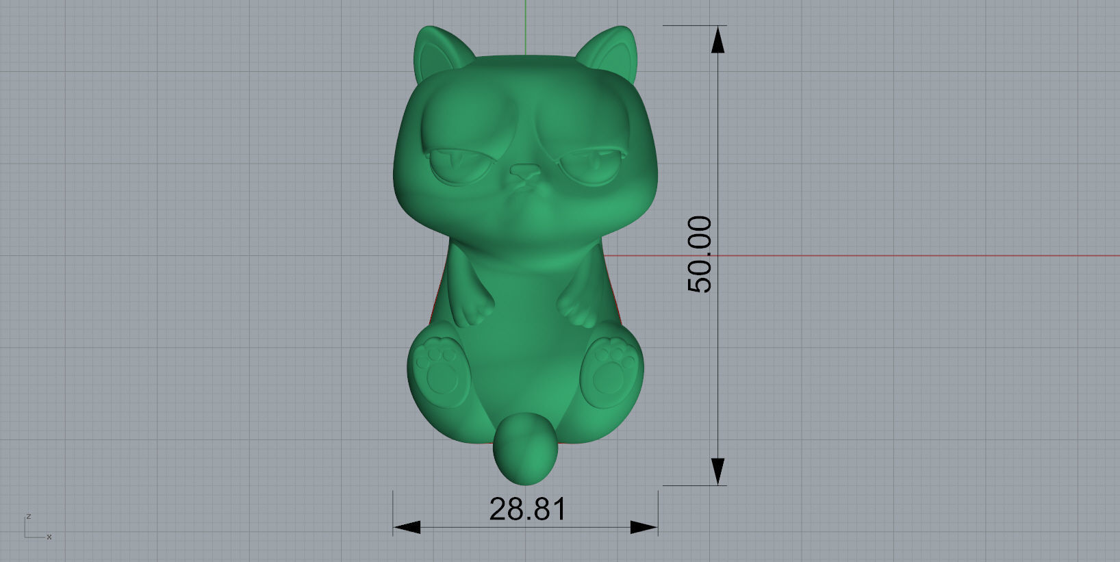 Pendant CAT N - 252 3D print model_8
