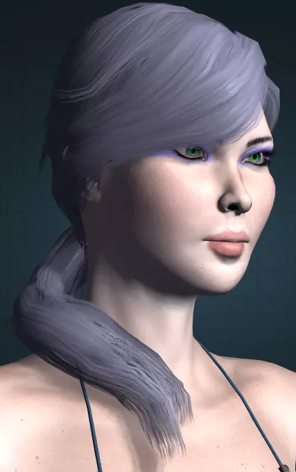 Pretty girl Free low-poly 3D model