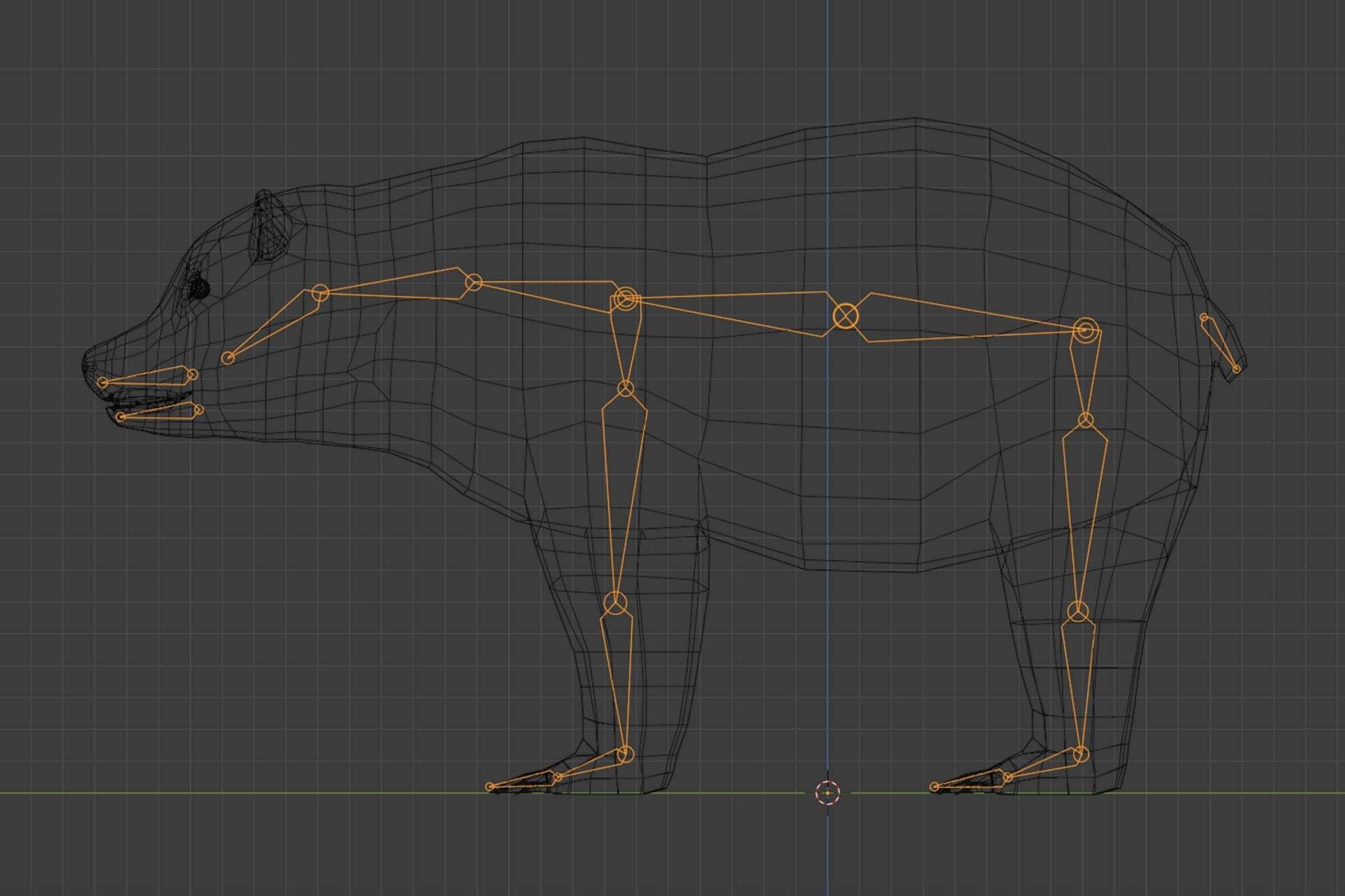 Brown Bear - Low-poly Low-poly 3D model_14