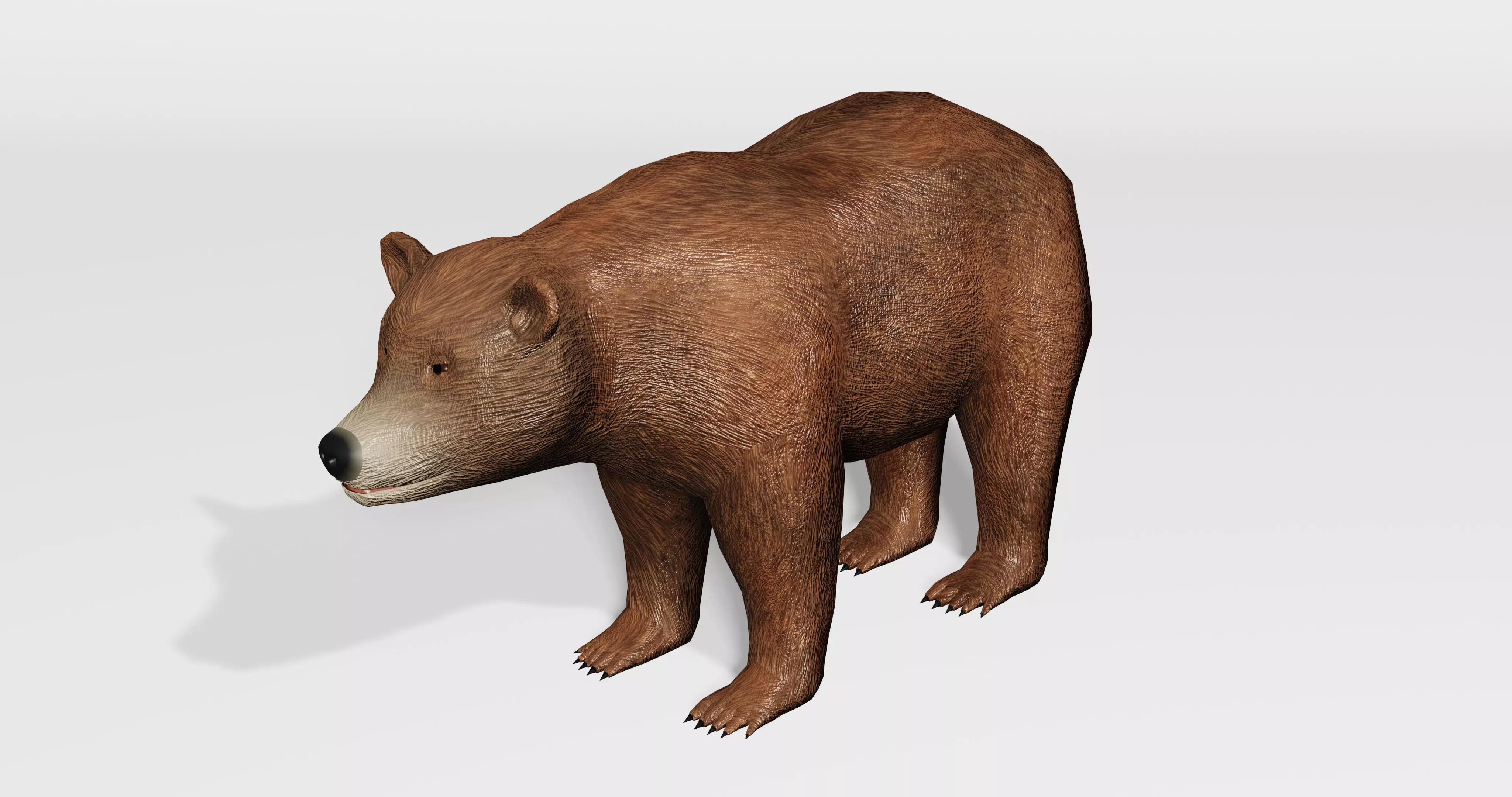 Brown Bear - Low-poly Low-poly 3D model_0