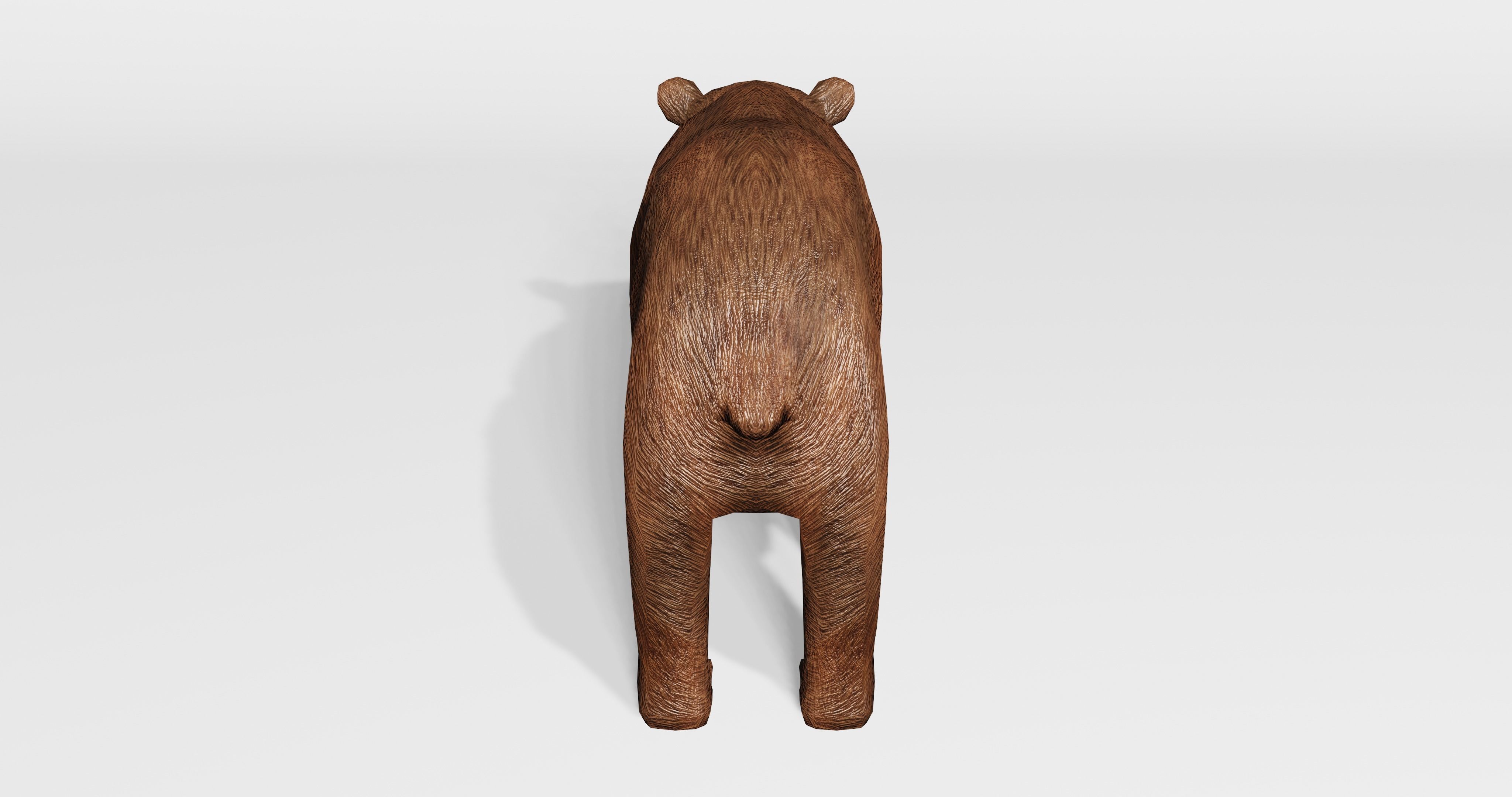Brown Bear - Low-poly Low-poly 3D model_5
